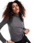 Фото #1 товара Urban Revivo ribbed roll neck in medium grey