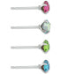 4-Pc. Set Fine Crystal Stud Earrings in Sterling Silver, Created for Macy's