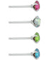 ფოტო #2 პროდუქტის 4-Pc. Set Fine Crystal Stud Earrings in Sterling Silver, Created for Macy's