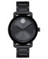 ფოტო #1 პროდუქტის Women's Swiss Bold Evolution 2.0 Black Ceramic Bracelet Watch 34mm