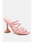 ფოტო #2 პროდუქტის Women's Face Me Studded Spool Heel Multi Strap Sandals