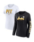 ფოტო #1 პროდუქტის Women's Black, White Pittsburgh Steelers Two-Pack Combo Cheerleader T-shirt Set