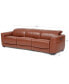 Фото #12 товара Lexanna 3-Pc. Leather Sofa with 2 Power Motion Recliners, Created for Macy's