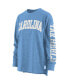 Фото #4 товара Women's Carolina Blue North Carolina Tar Heels Two-Hit Canyon Long Sleeve T-shirt