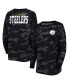 ფოტო #11 პროდუქტის Women's Black Pittsburgh Steelers Camo Long Sleeve T-shirt