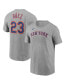 Фото #1 товара Men's Javier Baiez Heathered Gray New York Mets Name Number T-shirt