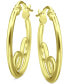 Infinity Accent Small Hoop Earrings in 18k Gold-Plated Sterling Silver, 0.75", Created for Macy's