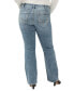 ფოტო #2 პროდუქტის Women's Plus Size Suki Mid Rise Curvy Fit Slim Bootcut Jeans