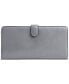 Smooth Skinny Snap-Tab Closure Leather Wallet