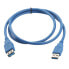 Фото #5 товара Techly ICOC-U3-AA-20-EX - 2 m - USB A - USB A - USB 3.2 Gen 1 (3.1 Gen 1) - 5000 Mbit/s - Blue