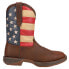 Фото #1 товара Durango Rebel Patriotic Pull On Square Toe Mens Brown Casual Boots DB5554