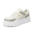 Puma Mayze Stack Edgy Leopard Lace Up Womens Off White Sneakers Casual Shoes 39