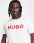 Hugo Dulivio logo t-shirt with red logo in white