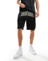 Фото #3 товара New Era Black Oversized Mesh Shorts in black