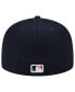 ფოტო #5 პროდუქტის Men's Navy Atlanta Braves 2021 World Series Team Color 59FIFTY Fitted Hat