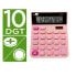 Фото #5 товара Калькулятор Liderpapel розовый пластик XF23 10 цифр солнечный