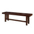 60" Cappuccino Wood Kichen Dining Bench