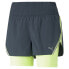 Фото #1 товара Puma Run 2In1 Athletic Shorts Womens Blue Casual Athletic Bottoms 52328416