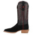 Фото #5 товара R. Watson Boots Black Rough Out Wide Square Toe Cowboy Mens Black Casual Boots