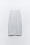 Clean interlock plush midi skirt