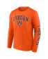 Фото #3 товара Men's Orange Auburn Tigers Distressed Arch Over Logo Long Sleeve T-shirt