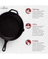 Фото #2 товара Cast Iron Skillet - 10"-Inch Frying Pan with Pour Spouts