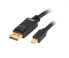 Фото #1 товара Akasa AK-CBDP22-20BK - 2 m - Mini DisplayPort - DisplayPort - Male - Male - Gold