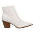 Фото #1 товара COCONUTS by Matisse Spirit Zippered Pointed Toe Booties Womens White Casual Boot