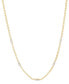 ფოტო #1 პროდუქტის Diamond Mini Cluster Station 18" Collar Necklace (1/5 ct. t.w.) in 14k Gold-Plated Sterling Silver