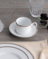 Whiteridge Platinum Set Of 4 Saucers, 6"