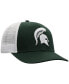 Фото #4 товара Men's Green, White Michigan State Spartans Trucker Snapback Hat