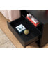 Фото #2 товара End Table Faux Croc Black