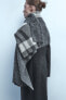 Contrast check scarf