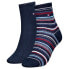 Фото #2 товара TOMMY HILFIGER Rib Stripe Lurex short socks 2 pairs