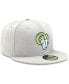 Фото #2 товара Men's White Los Angeles Rams Omaha Ram Head 59FIFTY Fitted Hat