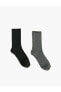 Basic 2'li Soket Çorap Seti Çok Renkli