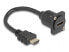 Фото #1 товара Delock D-Typ Kabel HDMI Stecker> Buchse schwarz 20cm - Cable - Digital/Display/Video