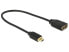 Фото #1 товара Переходник HDMI Delock HDMI-A/HDMI Micro-D черный 3840 x 2160 пикселей 3D 0.2 м - HDMI Type D (Micro) - HDMI Type A (Standard)