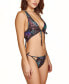 Women’s 2 PC Lingerie Set with Printed Butterfly's and Functional Ties Черный, S - фото #3