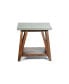 Фото #2 товара Brookside Cement-Top Wood End Table