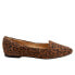 Фото #1 товара Trotters Harlowe T1707-925 Womens Brown Extra Wide Leather Loafer Flats Shoes