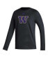 Фото #3 товара Men's Black Washington Huskies Locker Logo Fresh Long Sleeve T-shirt