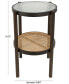 Фото #5 товара 19" x 19" x 24" Rattan Pressed Tempered Glass Top Accent Table