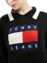 Фото #5 товара Tommy Jeans flag collar sweater in black