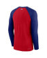 ფოტო #4 პროდუქტის Men's Red Texas Rangers Authentic Collection Game Raglan Performance Long Sleeve T-shirt