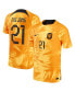 ფოტო #1 პროდუქტის Men's Frenkie de Jong Orange Netherlands National Team 2022/23 Home Vapor Match Authentic Player Jersey