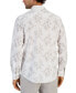 Фото #2 товара Men's Dotted Floral Print Long-Sleeve Button-Up Shirt, Created for Macy's
