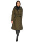 Фото #5 товара Women's Hooded Belted Quilted Coat