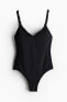Padded-cup twist-strap swimsuit