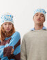 Фото #2 товара Reclaimed Vintage unisex beanie with sketchy logo in blue